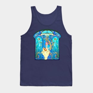 Art Nouveau stained glass window Tank Top